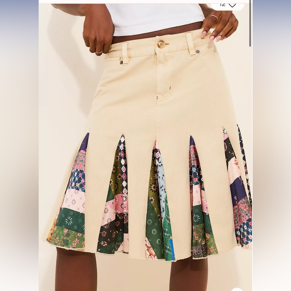 Peirrot Scarf Midi Skirt